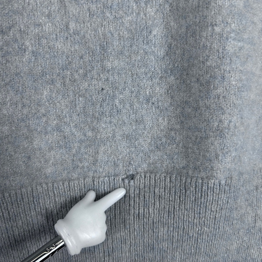 The Good Cashmere Standard 100% Cashmere Crewneck Sweater Grey Heather Womens M - Picture 5 of 10